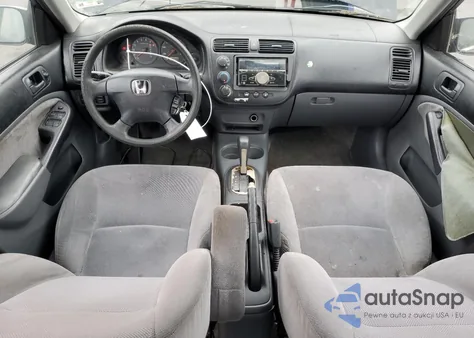 2001 Honda Civic Ex z USA, uszkodzony, nr VIN 2HGES26761H549152